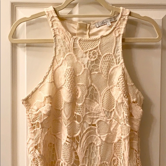 Lovers + Friends Caspian Shift Dress Blush/Cream - Picture 2 of 7